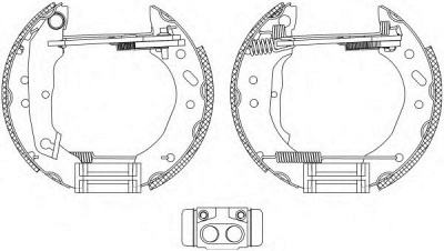 HELLA PAGID 8db355005011 -  Комплект тормозных колодок